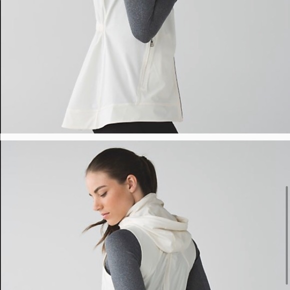 White/ cream lululemon Go the distance vest - Picture 2 of 7